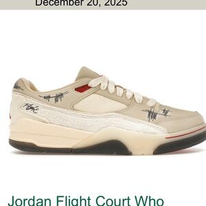 New Jordan Flight Court Who Decides War Coconut Milk Mens Size 11